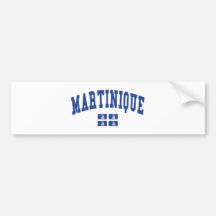 MARTINIQUE BUMPER STICKERS