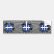 Martinique Star Bumper Stickers