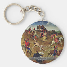 Martyrdom Of St. Hippolytus By Bouts Dieric Key Chain