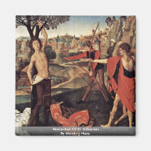 Martyrdom Of St. Sebastian By Memling Hans Magnets