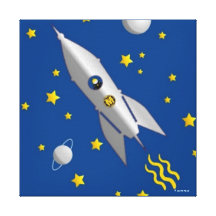 Martzkins In Outer Space Canvas Gallery Wrapped Canvas