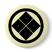Maruni sumitate yotsume, Japan buttons