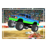Marvellous Monster Truck in the Arena Custom Invitations