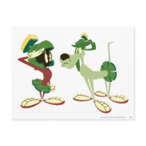 Marvin the Martian and K-9 2 Postcard