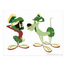 Marvin the Martian and K-9 2 Postcard