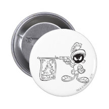 Marvin the Martian Christmas Tree Pop Gun Buttons