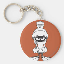 Marvin the Martian Mad at You Keychains