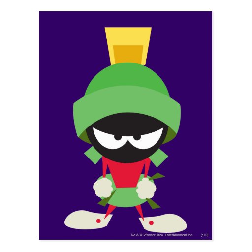 Marvin the Martian Ready to Attack Post Card