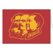 Marx Lenin Mao Portrait Cards