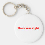 Marx was right key chains