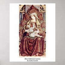 Mary a couronné Lactans par Carlo Crivelli Posters