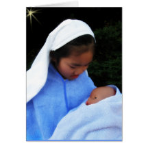 Mary and Baby Greeting Card