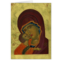 Mary And Baby Jesus Card
