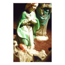 Mary and Baby Jesus Customized Stationery