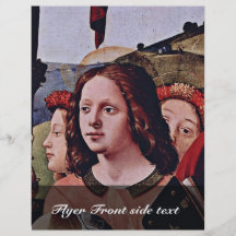 Mary And Child Angels St. Catherine Of Alexandria Custom Flyer