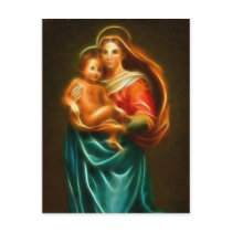 Mary And Jesus Postcard