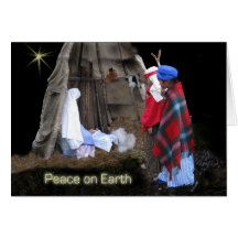 Mary and the Shephards Card