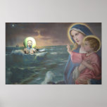 Mary and Yemaya Altar Poster