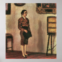 Mary as a bullfighter by Franz von Stuck Poster