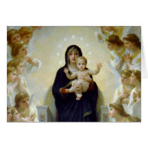 Mary avec des anges - Regina Angelorum Cartes De Vœux