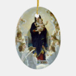 Mary avec des anges - Regina Angelorum Décorations Pour Sapins De Noël