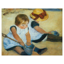 Mary Cassatt's Children on the Beach  (1884)