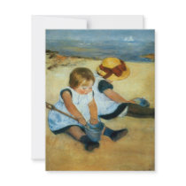 Mary Cassatt's Children on the Beach  (1884)
