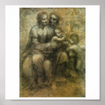 Mary, Christ, St. Anne, and St. John by Da Vinci Posters