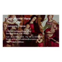 Mary Enthroned With Christ Child St. John The Bapt Business Cards