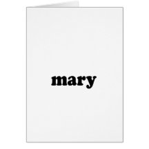 MARY GREETING CARD