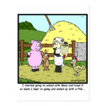 Mary had a little Lamb,  went to school one day... Post Card