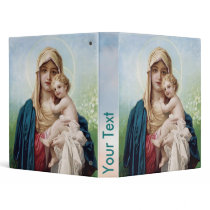Mary holding Jesus Vinyl Binder