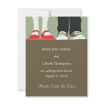 Mary Janes & Sneakers (Camo) Save the Date