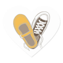 Mary Janes & Sneakers (White) Envelope Seal