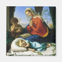 Mary, Jesus, & John The Baptist Magnet