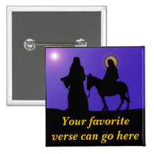 Mary & Joseph Pinback Button