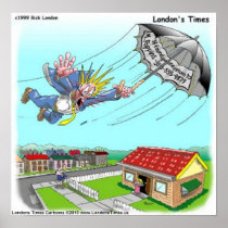 Mary Poppins Umbrella Funny Collectable Art Poster