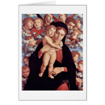 Mary With Child And Angels By Andrea Mantegna Card