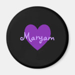 Maryam in Purple Fridge Magnet