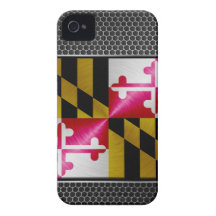 Maryland brushed metal flag iPhone 4 covers