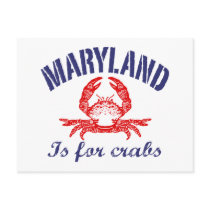 Maryland  Crabs Card Post Card