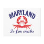 Maryland  Crabs Card Post Card