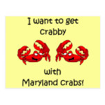 Maryland crabs post card