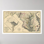 Maryland Detailed Map 1795 Print