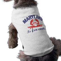 Maryland Is For Crabs Pet Tee