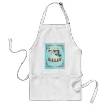 Maryland Map With Lovely Birds Apron