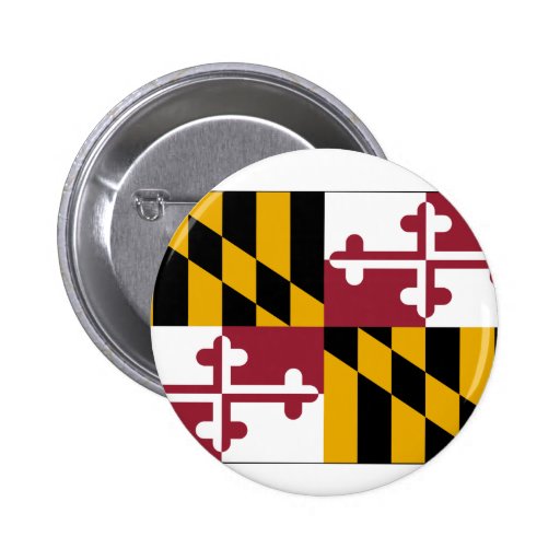 Maryland State Flag Pinback Button