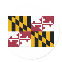 Maryland State Flag Stickers