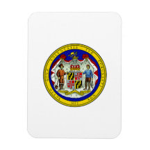 Maryland State Seal Rectangular Magnet