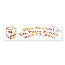 Maryland Tax Day Tea Party Protest Bumper Sticker